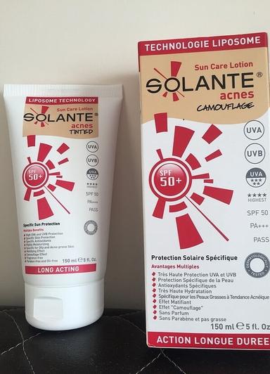 Solante Acnes Tinted Sun Care Lotion Spf50+