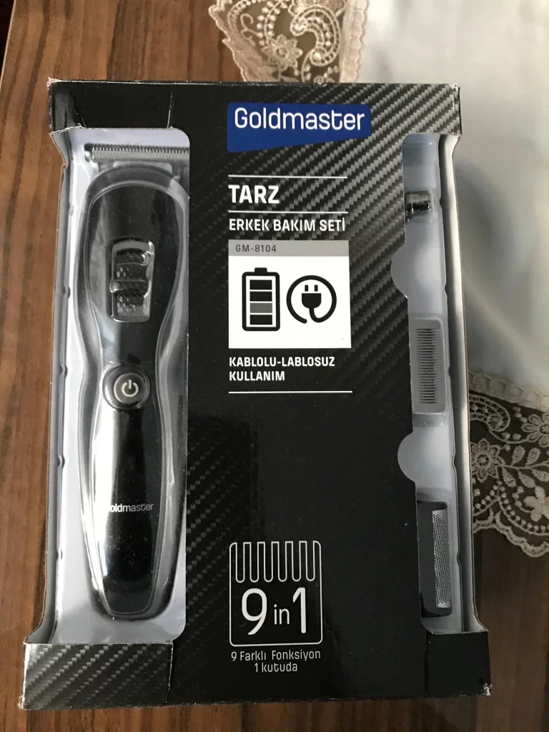 GoldMaster GM-8104 Tarz 9 in 1 Erkek Bakım Seti