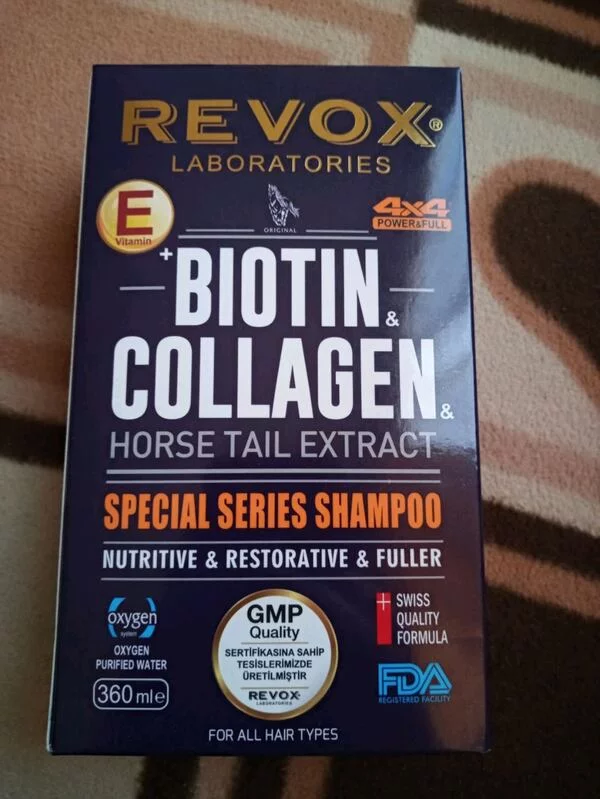 Revox Biotin & Collagen At Kuyruğu Bitki Özlü Saç Bakım Şampuanı