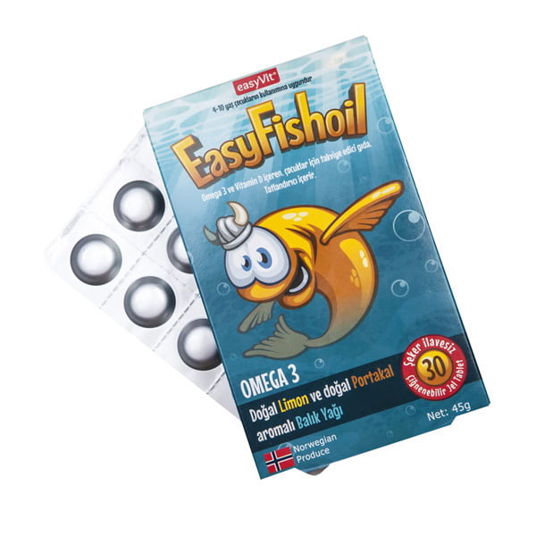 Easy Fishoil Easyvit Omega 3 Çiğnenebilir Jel Tablet