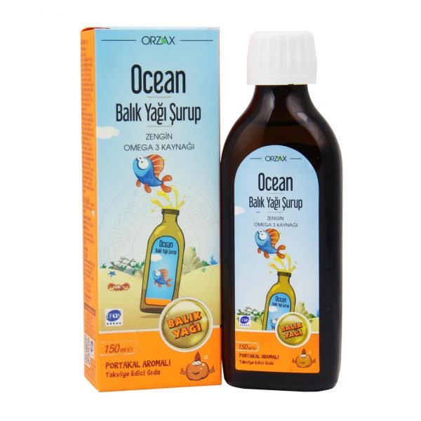Ocean Omega 3 Balık Yağı Şurubu Portakallı