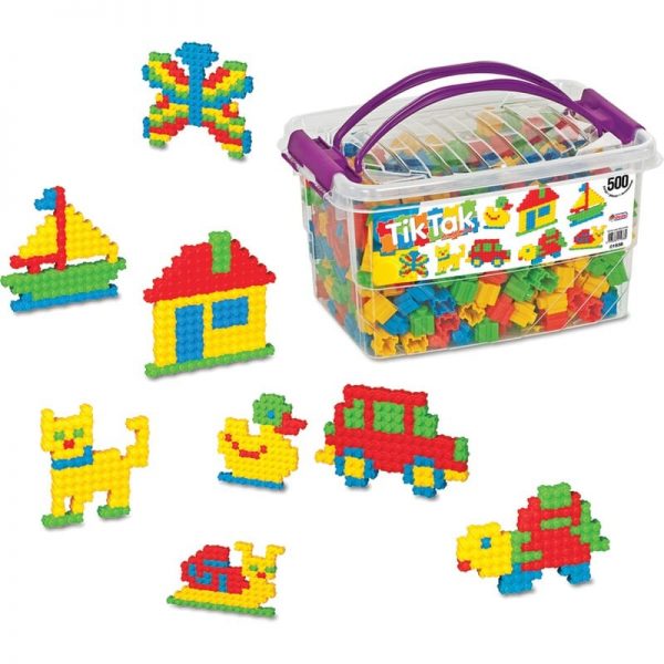 Eğitici Çocuk Oyuncakları Tiktak 500 Parça Lego Oyuncak