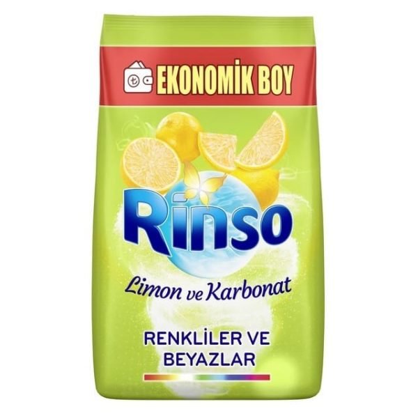Rinso Toz Çamaşır Deterjanı Limon Ve Karbonat Renkliler Ve Beyazlar